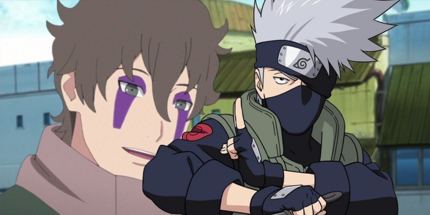 Kakashi's face.