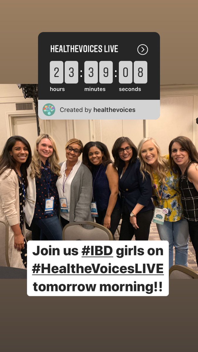 Join us #IBDGirls on #HealtheVoicesLIVE right now!!! Woohoo!!