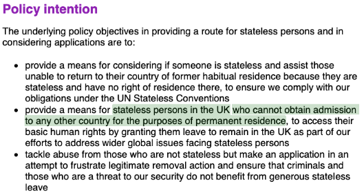 I've launched a petition, asking  @ukhomeoffice to honour their own Immigration Rules, Policy, and Guidance on statelessness, and grant me stateless leave to remain without further delay@patel4witham @CommonsHomeAffs