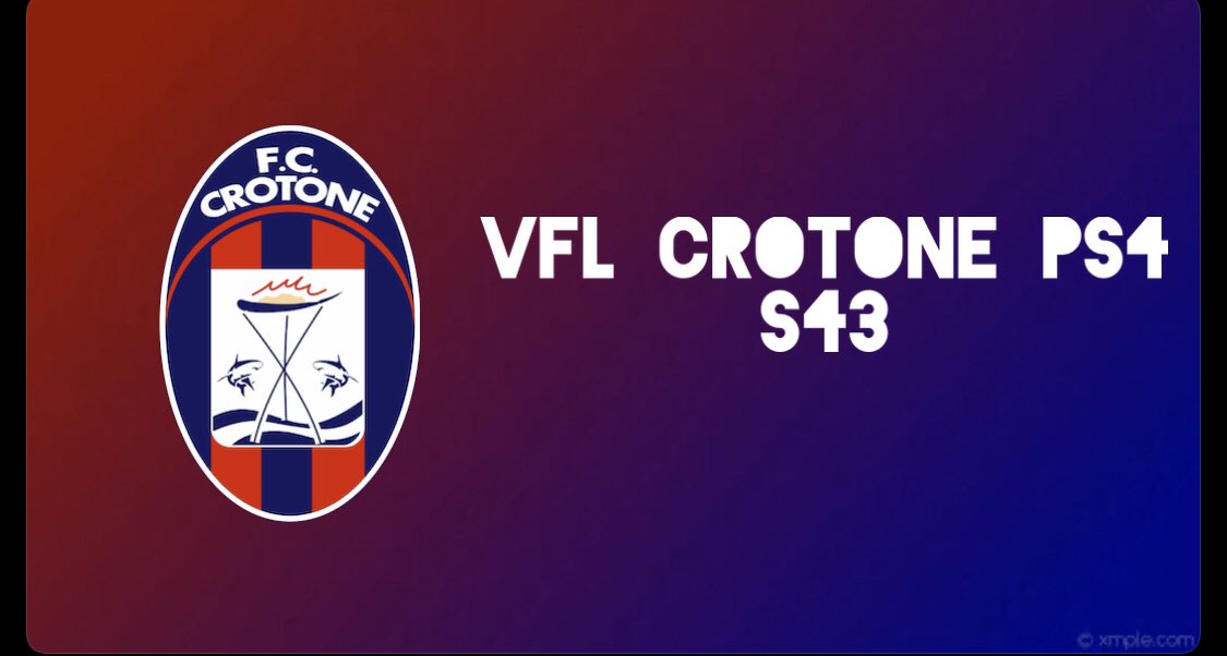 VFL Crotone PS4 tweet media