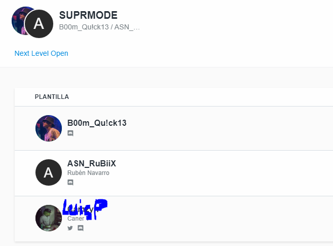 SUPRMODEGaming's tweet photo. ¡Ya tenemos equipo para la #NextLevelOpen ! Los tres de siempre, sin ningún cambio, todo igual, los tres mosqueteros, las tres mellizas, etc https://t.co/SxzzGVlPB6