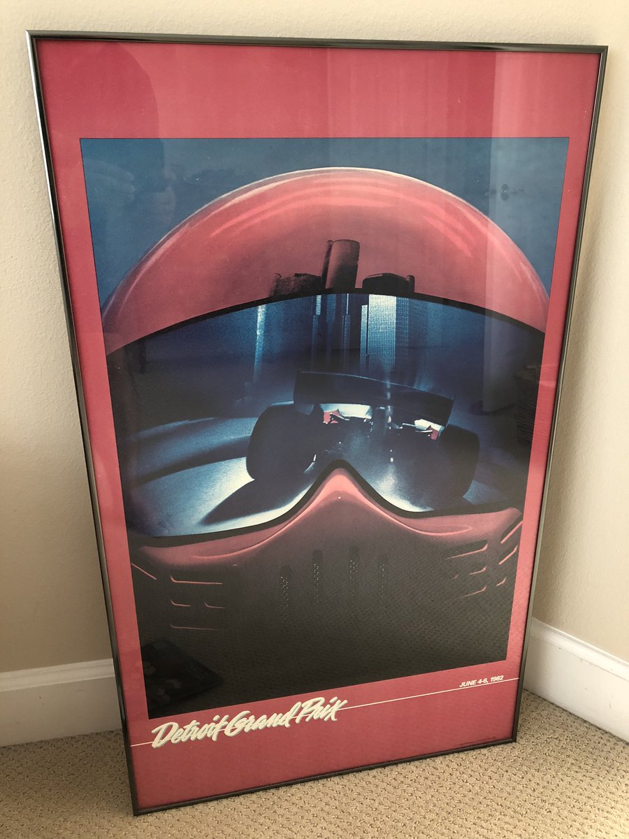 ACCUSmayor's tweet photo. .@leighdiffey , this is what I dragged out of the depths of my closet today to be in my backdrop as I watch @iRacing @IndyCar @NBCSN @COTA today. Since every week you change the art in the backdrop in your home “studio” for the telecast, what are you bringing today at 2:30pmET? https://t.co/xKpMx0UY06
