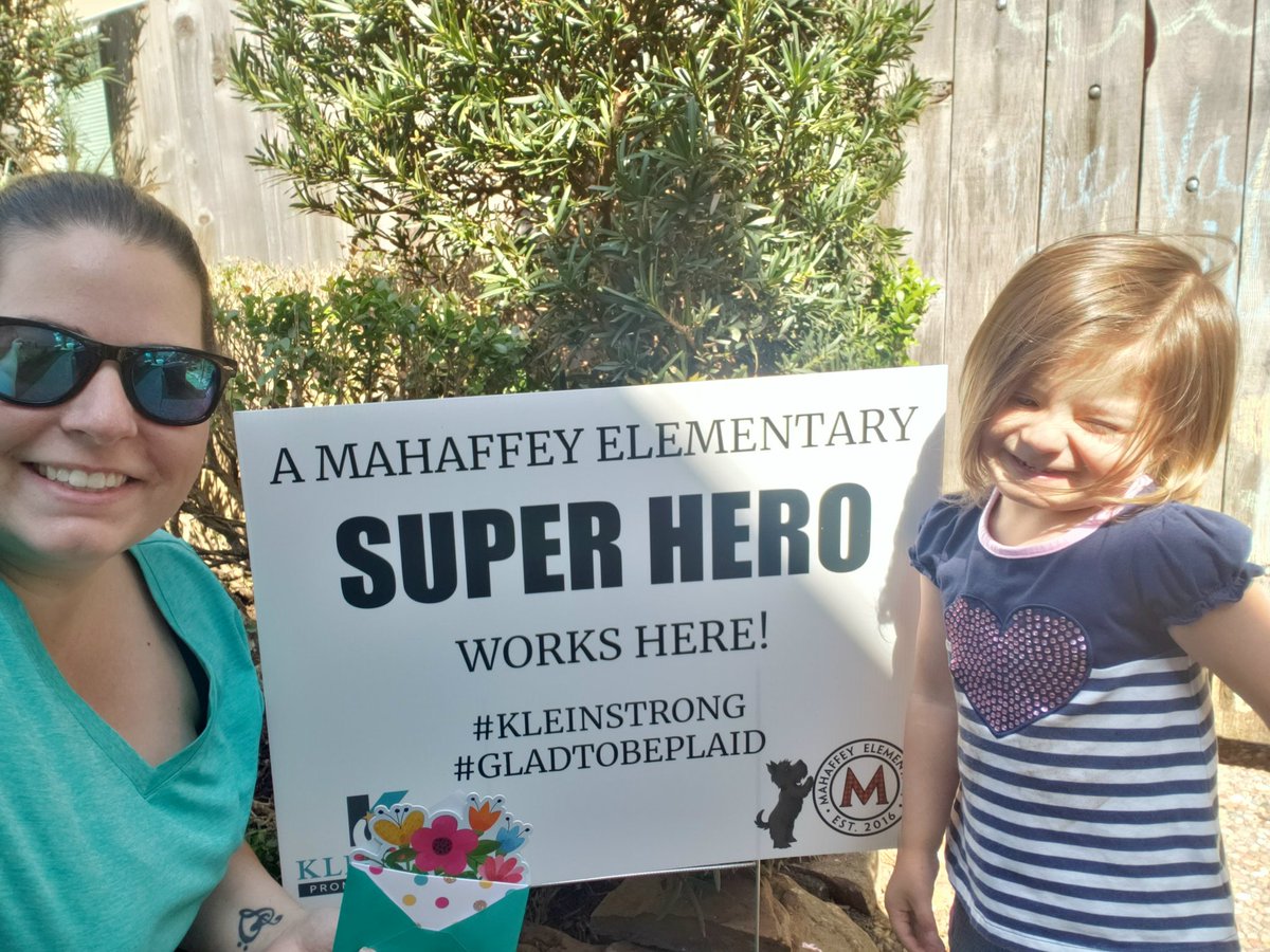 A gift from our amazing <a href="/ptomahaffey/">PTO Mahaffey</a> delivered by an awesome leader <a href="/hollytmason/">Holly Mason</a> !! Even during a pandemic the love and support doesnt stop! #gladtobePLAID #momentsinklein