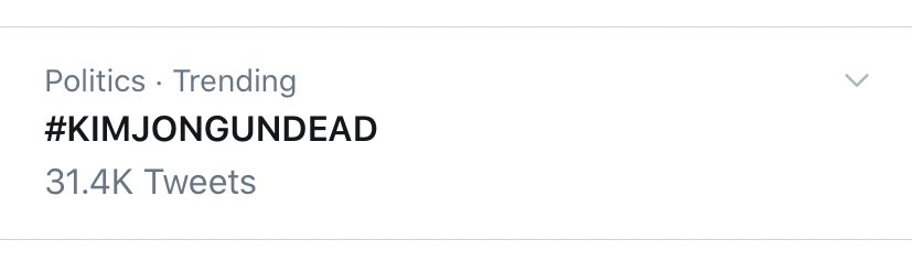 why is “kim jong undead” trending plz do not tell me north korea has zombies now