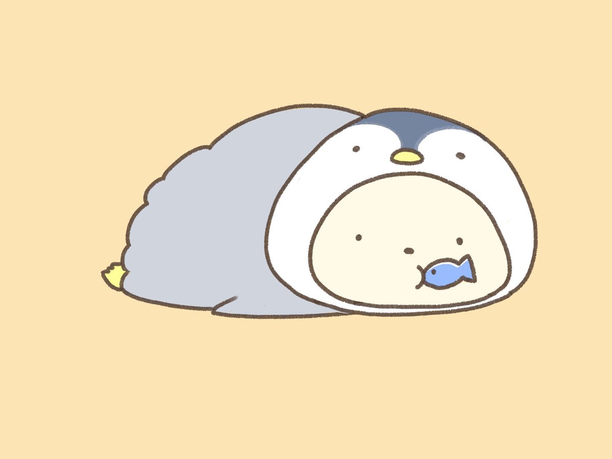よいよいぬ ちょっと遅くなったけど ペンギンの日 オリジナルイラスト イラスト イラストグラム 犬 ペンギン ペンギンの日 もこもこ もぐもぐ 芸術同盟 絵描きさんとつながりたい