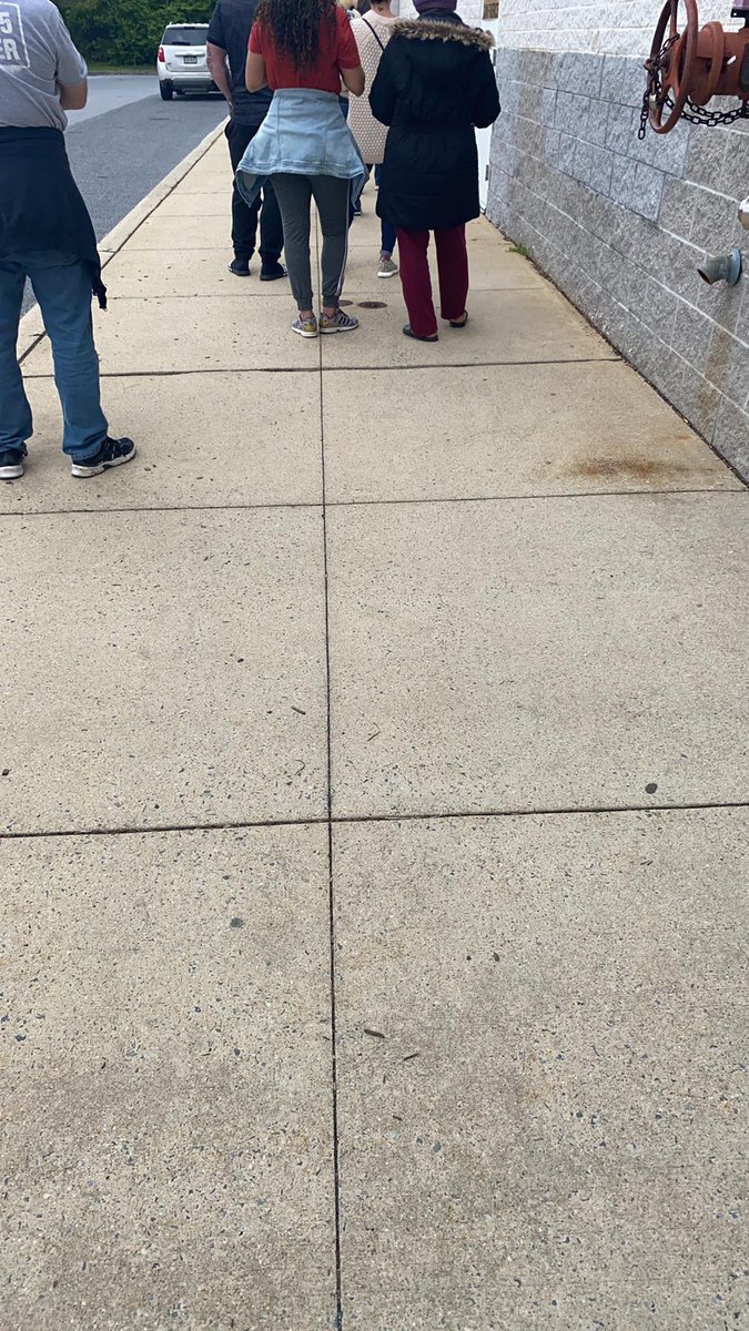 bri_sheehan's tweet photo. You know you work in construction engineering when there’s 2 pavers separating you and the person in front of you #CADoperator #SocialDistancing #COVID19 https://t.co/HXT2ASHfQI