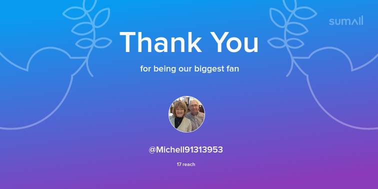 Our biggest fans this week: Michell91313953. Thank you! via sumall.com/thankyou?utm_s…