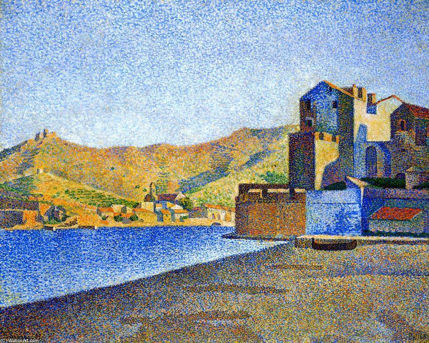 Paul Signac, 'La plage de la ville, Collioure, Opus 165', 1887