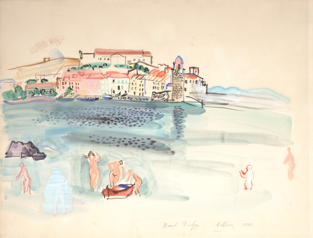 Raoul Dufy, Collioure, 1941Watercolor