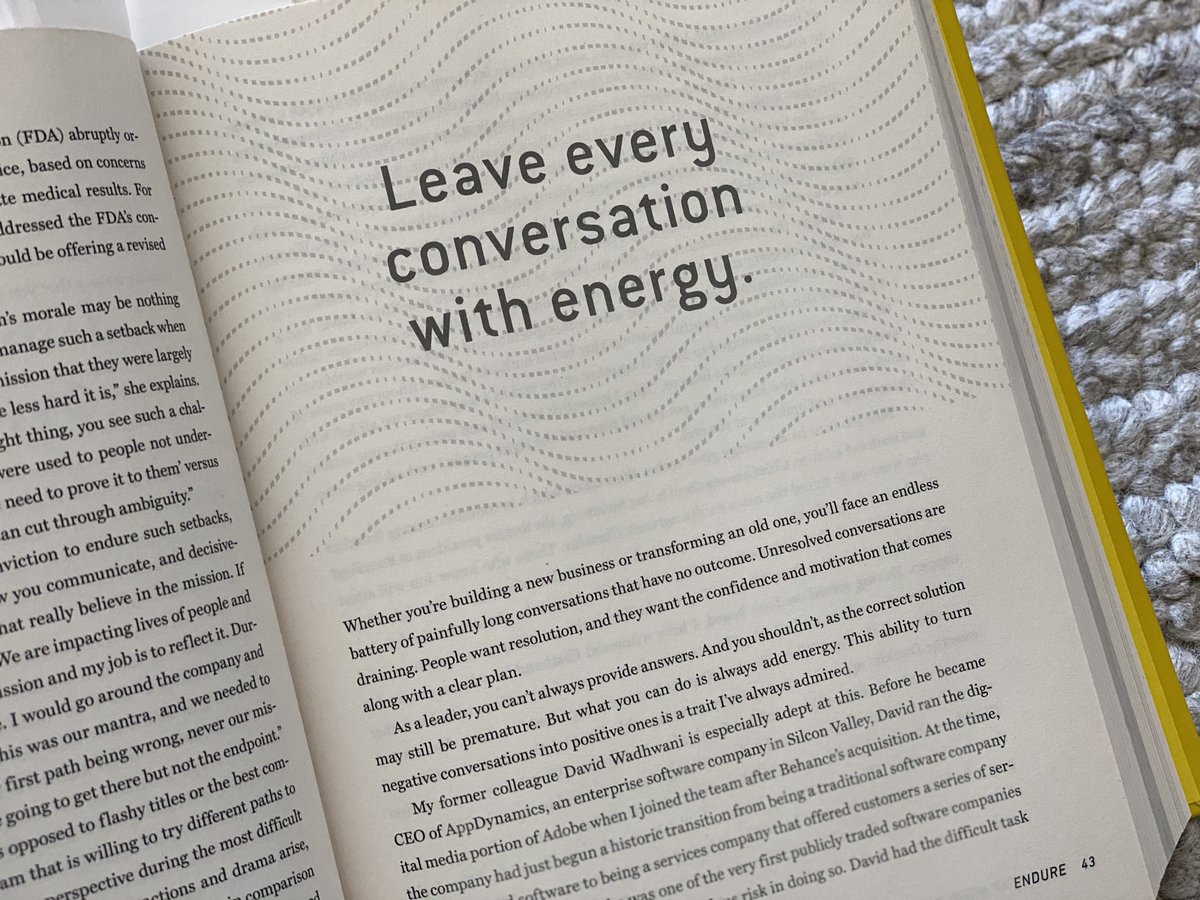 you’ll have tough decisions to make that require uncomfortable debates. be the one to say what others are thinking. be optimistic about the future but pragmatic now. people make progress when they feel like they’re making progress. so surface the hard truths but transfer energy.