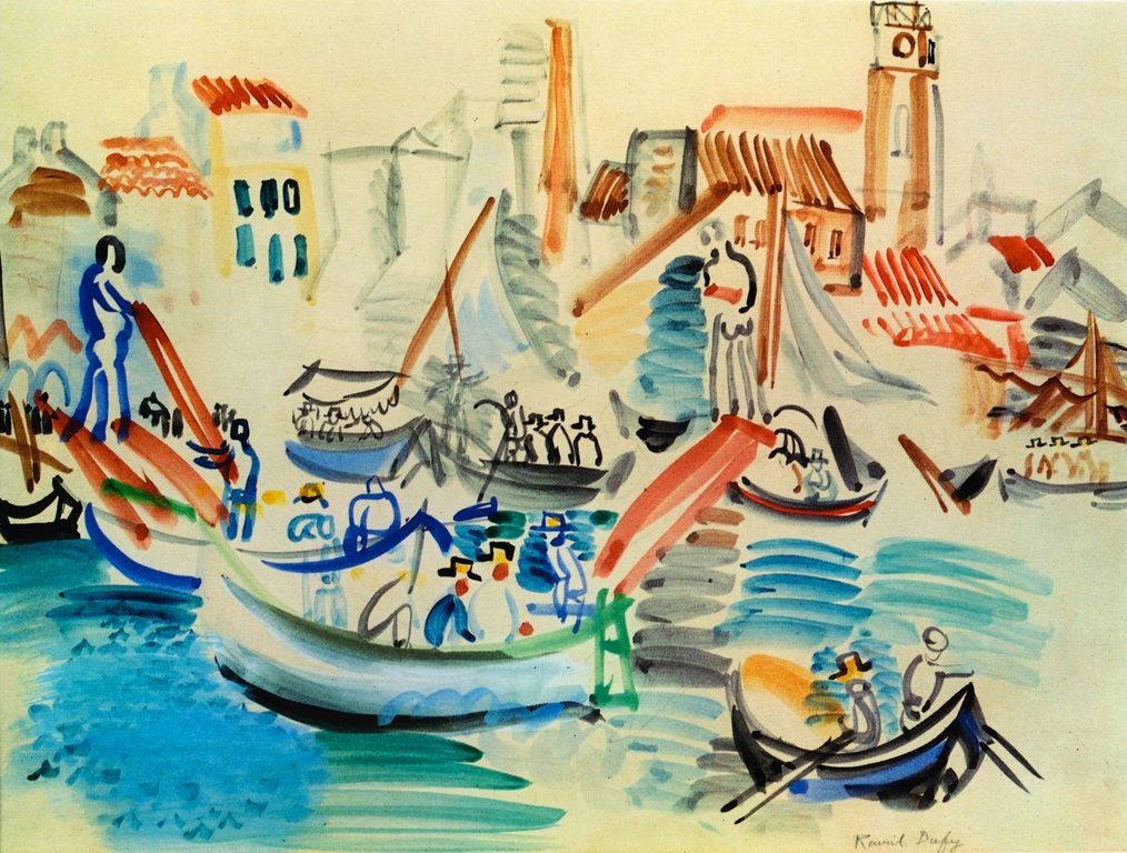 Raoul Dufy, Collioure Harbor, 1941