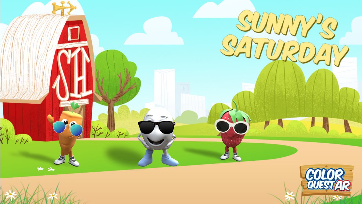 ColorQuestApp's tweet image. Saturdays are for Sunny! Did you know eggs are a great food to eat for breakfast? It is even better if you eat your eggs with some fruits and vegetables! Enjoy your weekend and stay healthy!🥕🥚🍓😎