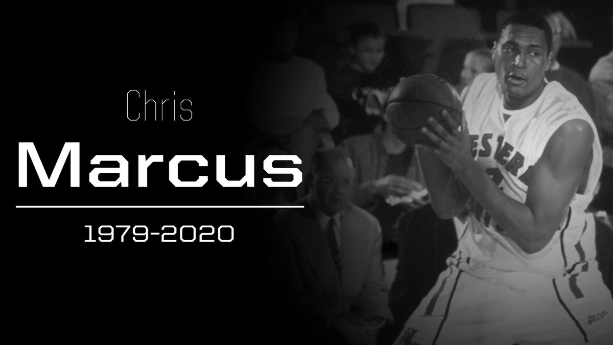 WKUBasketball's tweet photo. We are saddened to share the loss of Hilltopper great and All-Century Team member Chris Marcus, who passed away Thursday evening at the age of 40 in his hometown of Charlotte.

📝 | https://t.co/TovQgzyNwQ https://t.co/fWNlVTdJdx