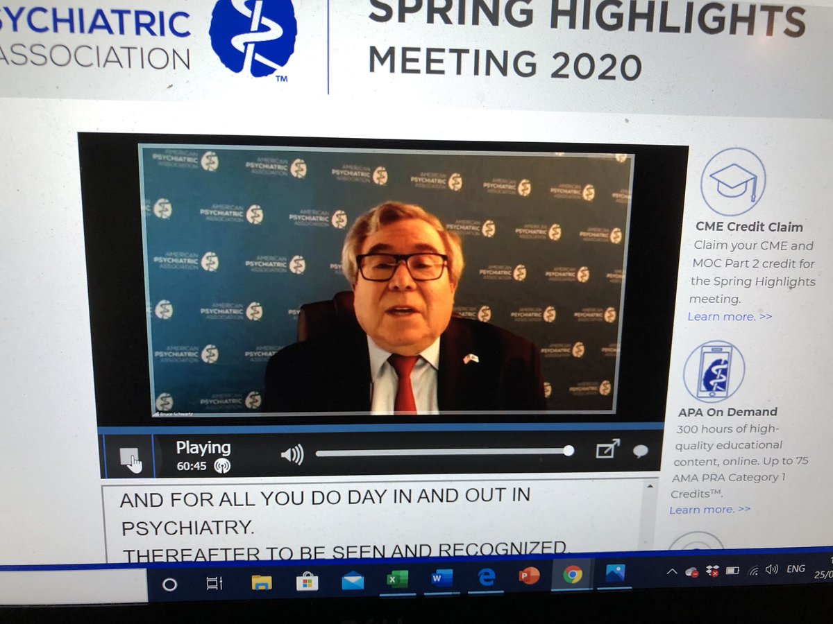 wendyburn's tweet photo. @bjschwartzmd at #APAmeetings  speaking great sense about the unintended consequences in psychiatry of attempt to measure symptoms, electronic records and screening for suicide. https://t.co/ZMqTR7l1Hq