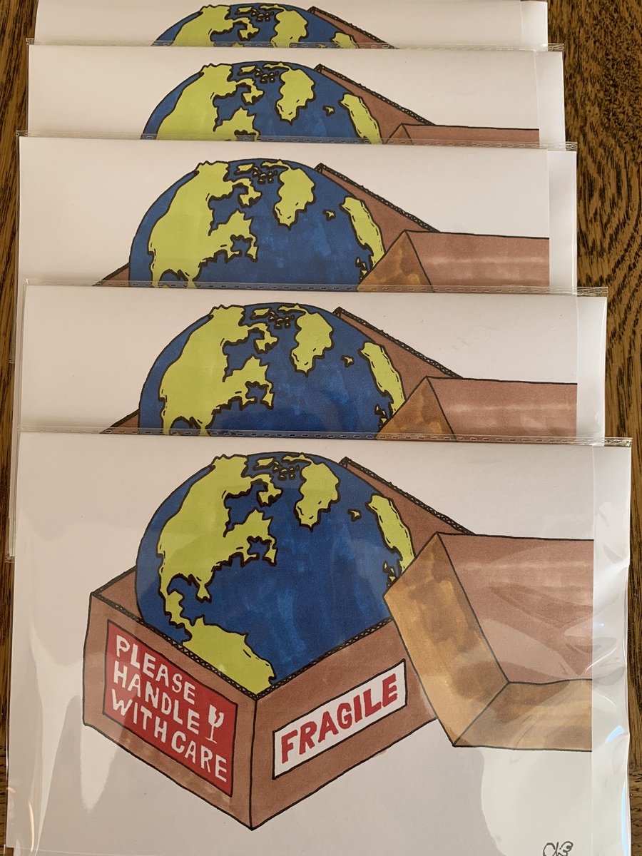 LotteBeeston's tweet photo. Christian Beeston’s (aged 16) latest card design #Covid_19 #CoronavirusLockdownUK #corona #StayAtHomeSaveLives #COVID19 @Cartoonmuseumuk @MartinRowson take a look! @CartoonistsGB https://t.co/dHzBOU8SWO
