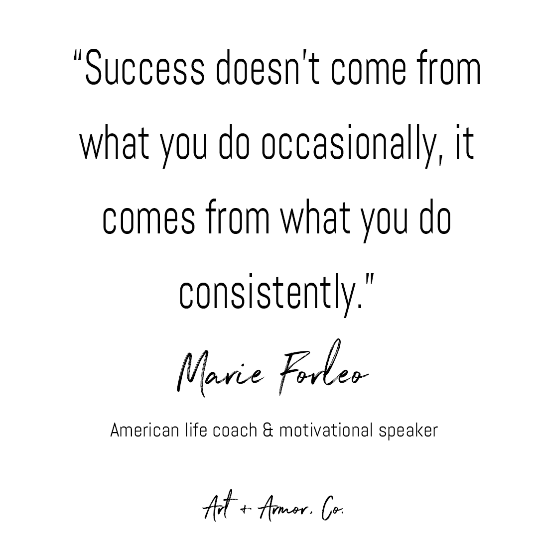 Success doesn’t come from what you do occasionally, it comes from what you do successfully <a href="/marieforleo/">Marie Forleo</a>  

#wearitownit #womenempowerment #futureisfemale #femaleentrepreneur #femalefounder #purchasepower #bosswoman