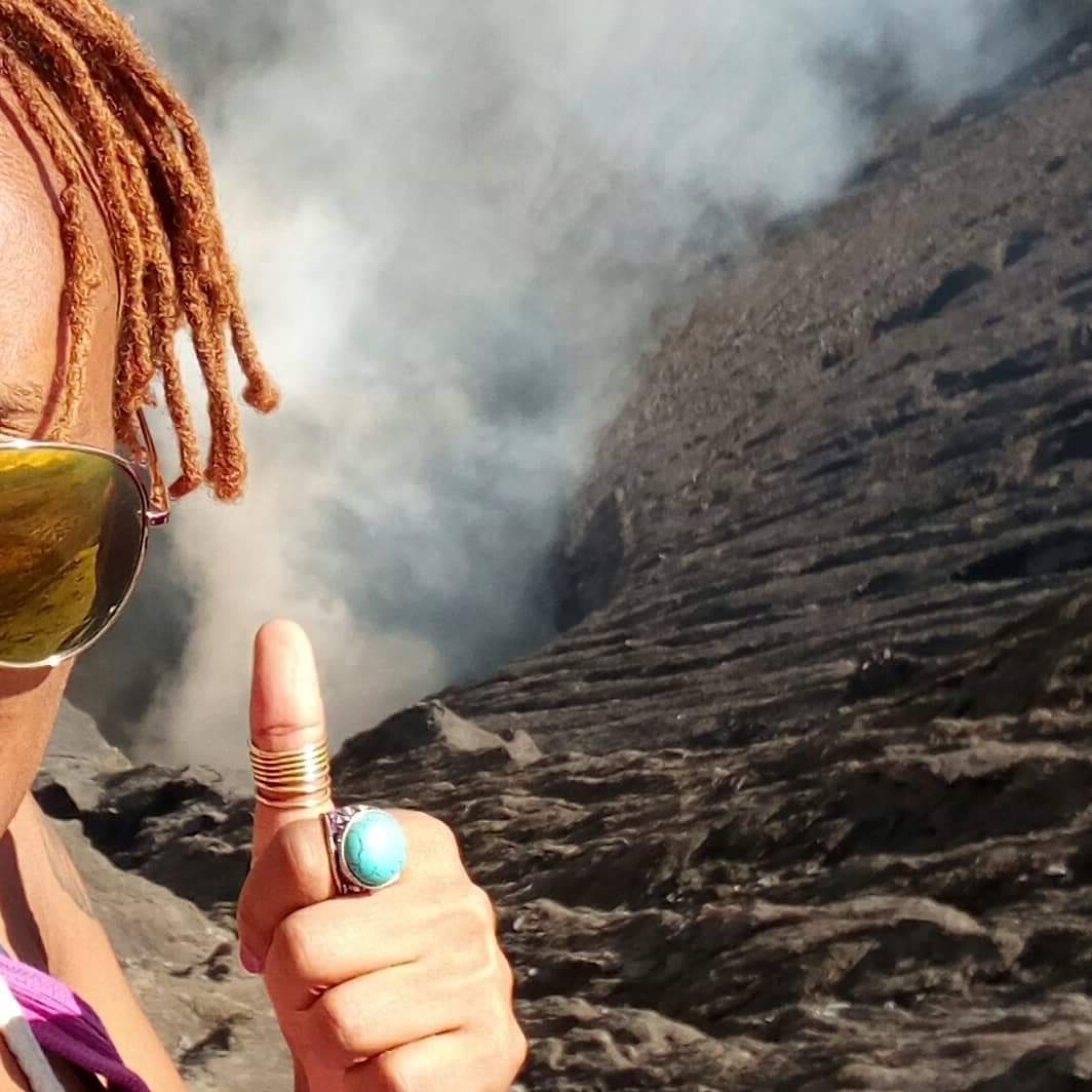 24. I'm shooketh, to learn that it's on this day in 2018, that my friend and I went to  #MtBromo. Facebook has just reminded me so I got more pics. I stood on the edge (mouth of the crater) to take that pic of the bubbling. What if I fell in there? Why do I do such things? 