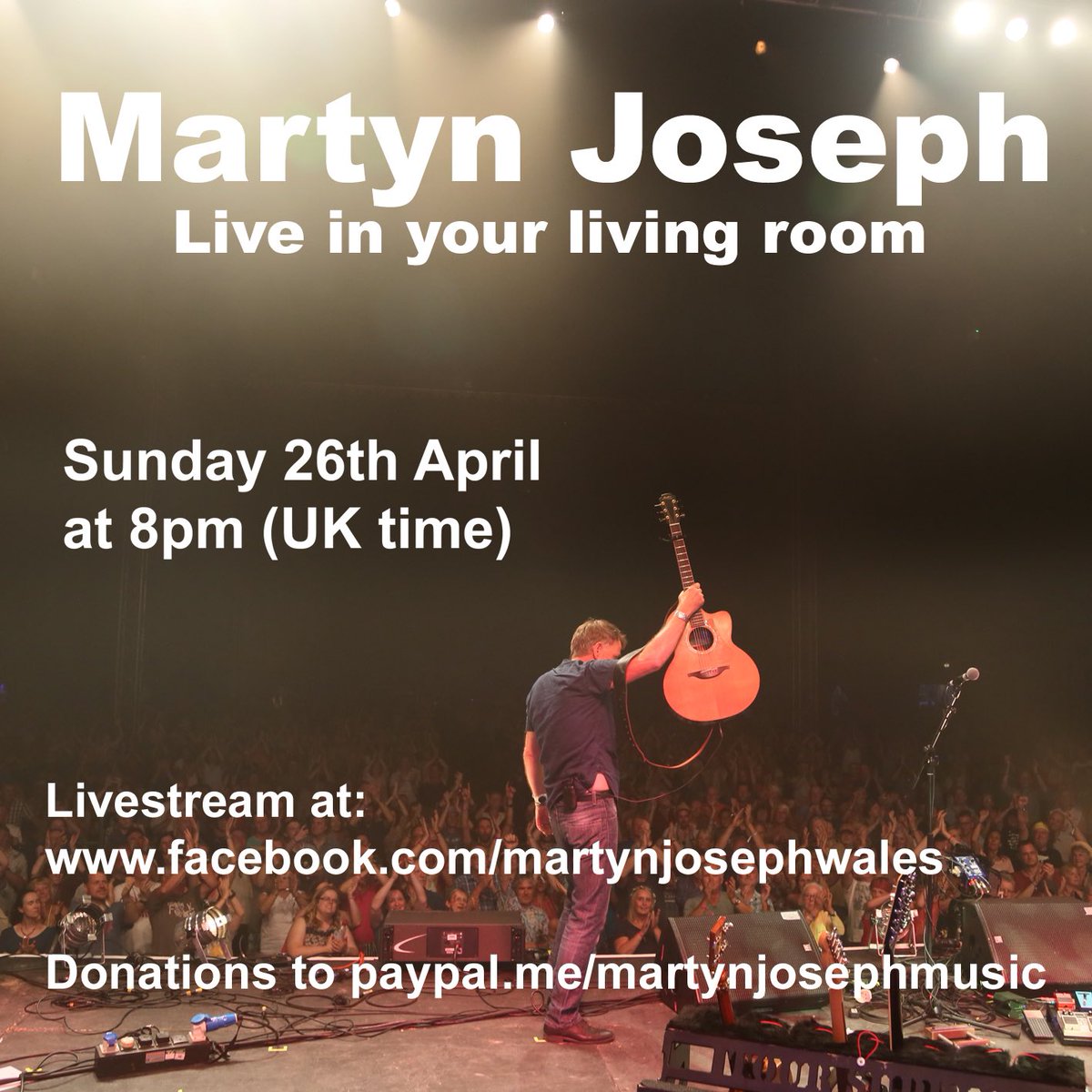 martyn_joseph's tweet photo. Hey folks. Just a reminder that I’ll be playing live from my studio at 8pm UK time tomorrow evening. I have a bunch of requests left over from three weeks ago but all are considered. https://t.co/x7ipV5FYxZ