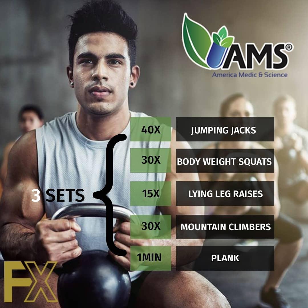 AmericaMedic's tweet photo. It's important to stay healthy and fit while spending time at home. We've prepared a few work-out programs that can be done from home, in collaboration with @FxSupps. Don't miss out on the fun!
#AmericaMedicAndScience #AMS #AtHomeWorkout #StayFit #StayHealthy #Quarantine #Fitness https://t.co/3Qf3TQFA4L