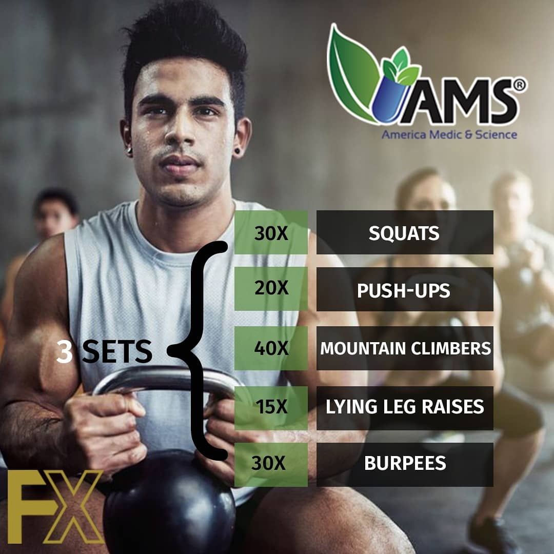 AmericaMedic's tweet photo. It's important to stay healthy and fit while spending time at home. We've prepared a few work-out programs that can be done from home, in collaboration with @FxSupps. Don't miss out on the fun!
#AmericaMedicAndScience #AMS #AtHomeWorkout #StayFit #StayHealthy #Quarantine #Fitness https://t.co/3Qf3TQFA4L