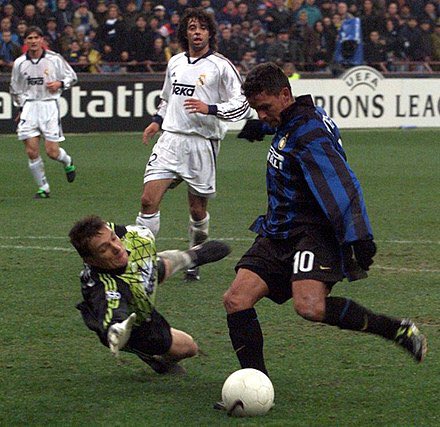 Attacking midfielder: Roberto BaggioThe Divine Ponytail joined Milan after they made it to the last of their three successive Champions League finals from 1993, leaving Juventus who started their run of three successive finals after his departure.Photo: Unknown