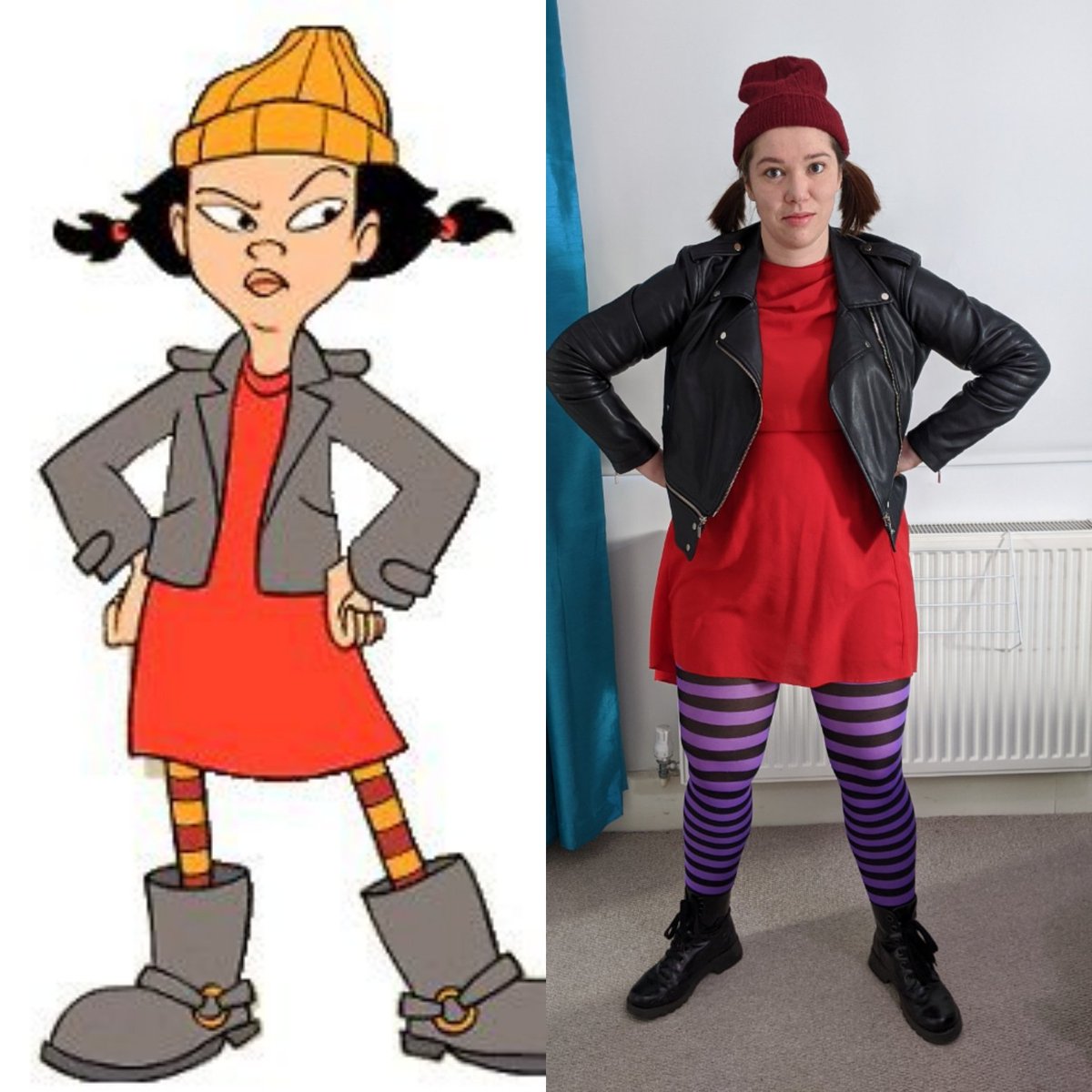 Next in my 26 costumes in two days  #TwoPointSixChallengeSpinelli from Recess. Haven't quite got the colours right - this is Spinelli on laundry day.  https://uk.virginmoneygiving.com/RebeccaCooney2 All slots are now full! But if you're enjoying watching me look daft, feel free to donate anyway x