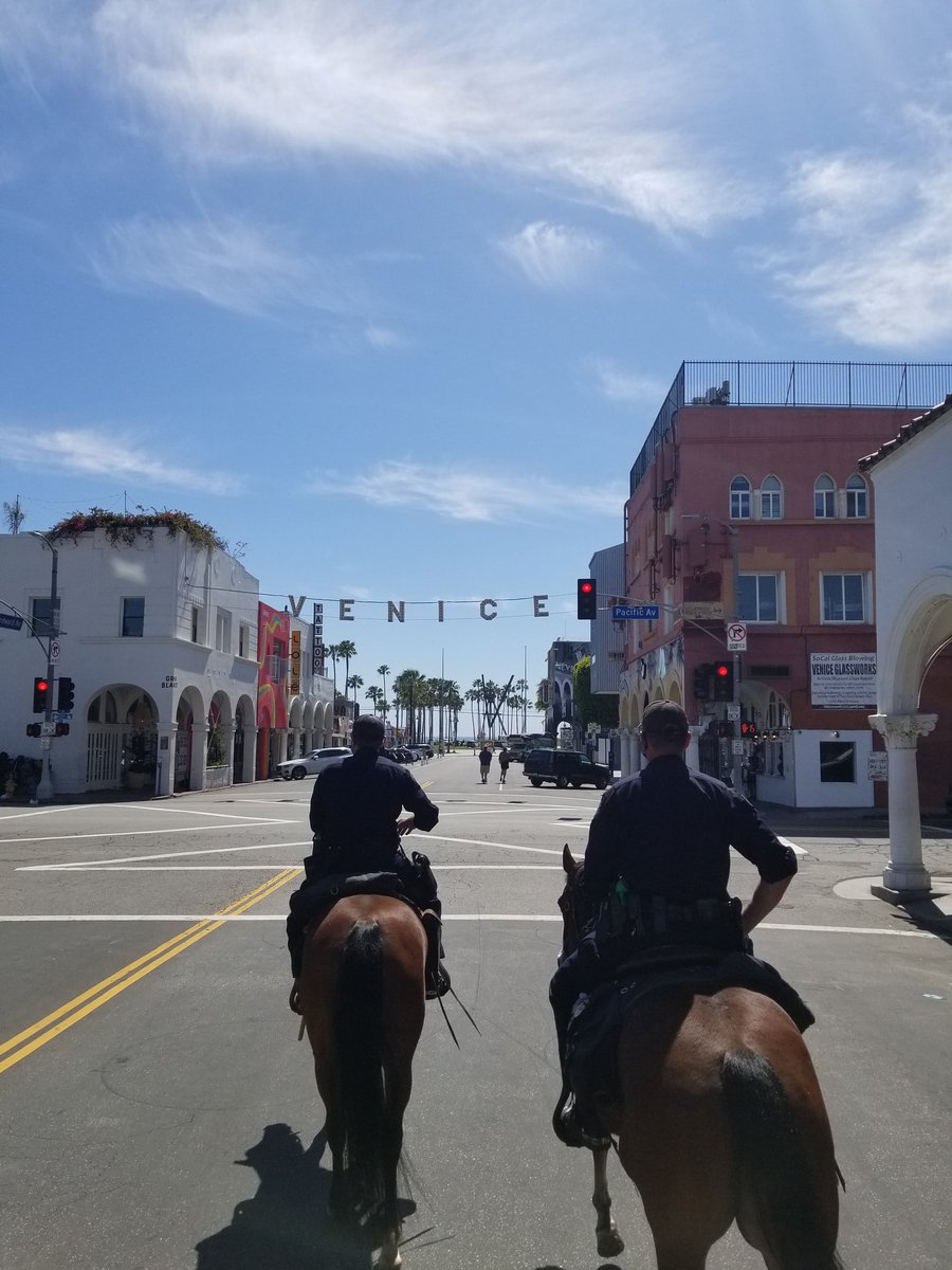 The mounted platoon will be out this weekend on the beaches and trails to support the Mayor"s directive to stay home/ stay safe.  All LA County and City Beaches and trails remain closed.
