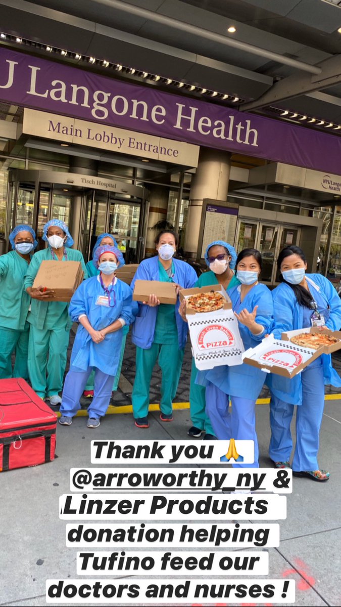 It was an honor feeding our doctors and nurses today <a href="/nyulangone/">NYU Langone Health</a> keep up the amazing work! We truly appreciate your sacrifice!