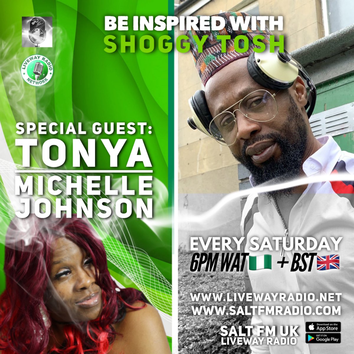 BInspiredWithSS's tweet photo. ON NOW❗️
Guest: @an753 🇺🇸
Today 6pm + 🇳🇬 + 🇬🇧
🔛
@BInspiredWithST
@liveway
@saltfm
with @ShoggyTosh

📔 @ZerotoHeroDD
 
🗯 https://t.co/sOTxjvcdgD
🌀 https://t.co/GCBAFKhg7e

🎼
🇺🇸 @LucindaMoore1
🇬🇧 @StevieBlessed, @Ibegiantkiller MIX by @iammariabond, @vesselofJehovah 
&amp; tagged https://t.co/hcP7c2cTBz