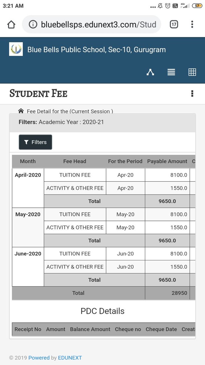 Salute2Helpers's tweet photo. @cmohry @bbpublic1 @ArpitaAcharya01 
Dear Blue Bells Public School team, regret to say you aren't following Dear CM sir's advise, because you have not only incremented the tuition fee, but also charging Activity and Other Charges too.
Dear @cmohry Sir, please see the screenshot - https://t.co/PANEMaBkYa