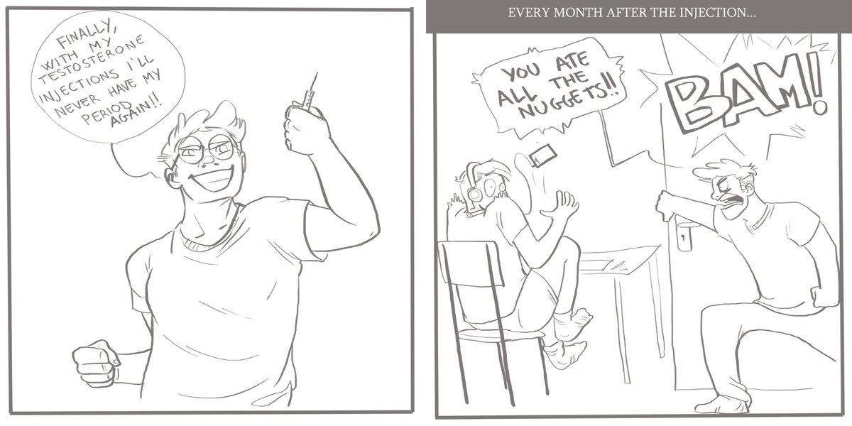 ohboy_el's tweet photo. One way or another... The Period never leaves you 😝 #drawing #comic #PeriodProblems #manperiod https://t.co/C9usxuhl5l