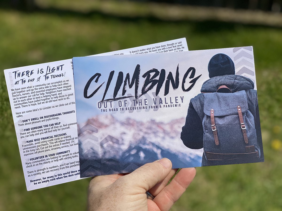 CavanaughSteve's tweet photo. New tract design for our current situation. If we can’t knock doors, we can at least drop off a flyer. https://t.co/idiyZFkm2J