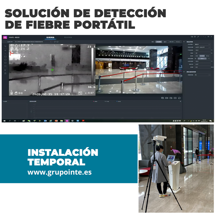 GrupoInte's tweet photo. Solución económica para la detección de fiebre. 
Más información en 👉 https://t.co/J9oJMD9voI

✅ Reducir falsas alarmas provocadas por la detección de personas por IA
✅ Detección de hasta 30 personas a la vez
✅ La distancia recomendada entre los objetivos y la cámara es de … https://t.co/1ELb9fM8LS