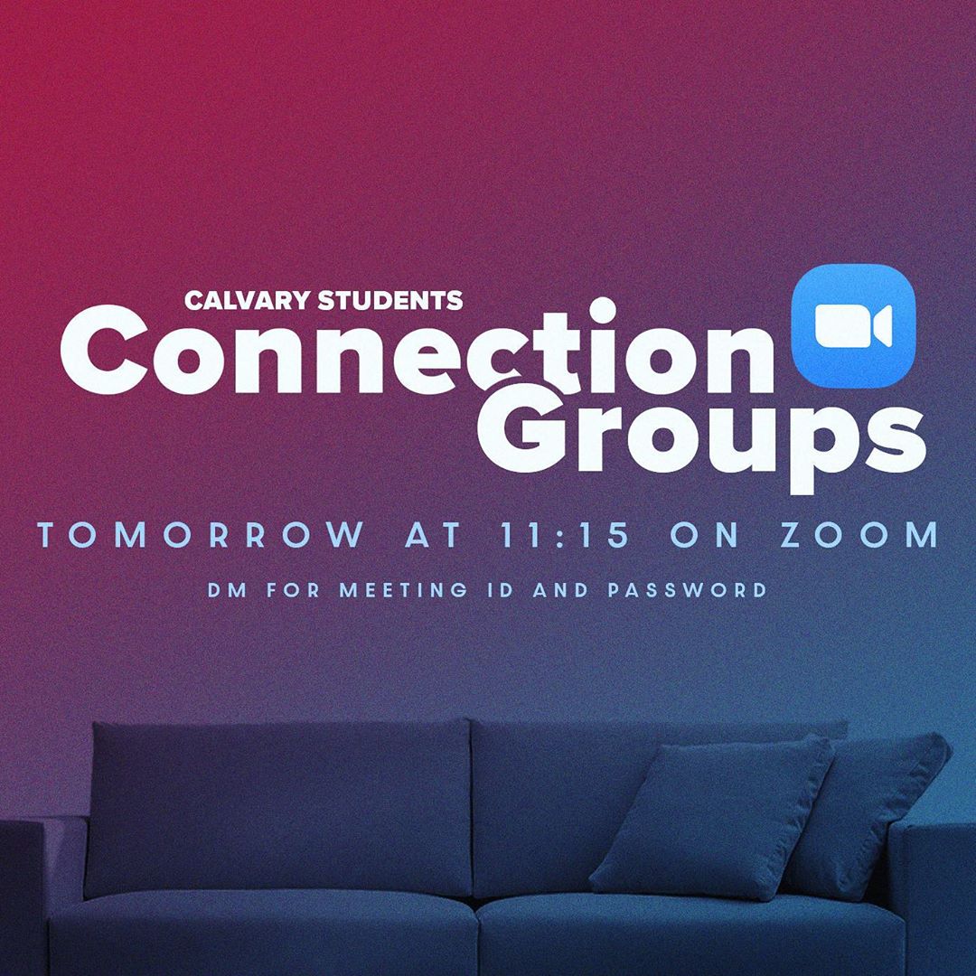 clvrystudents's tweet photo. Don’t miss the Zoom connection group tomorrow after the live stream service! Last week we had almost 70 students join! I bet we can beat 100 this week 😎 The Meeting ID and Password are in your email. If you didn’t get the email just DM us. https://t.co/usvxWZgHmB