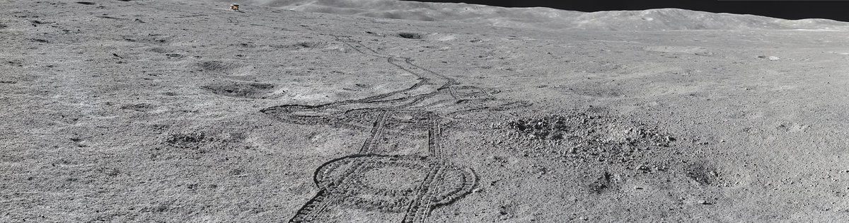 EliBonora's tweet image. Today, day dedicated to Chinese panoramas😃
.... just Apollo style 😂
from lander flic.kr/p/2iUfE1X
and from rover flic.kr/p/2iUfyem
#change4 #ce4 #yutu2 #moon