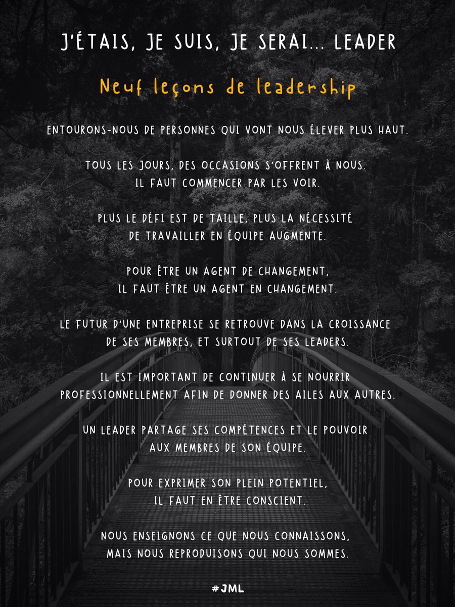 jprofleadership's tweet photo. Voici le visuel des 9 leçons de leadership partagées ce matin 👍🏻

#JML #JeMeLance #JoëlMariusLouis #InspireLeadership #InspireMastermind https://t.co/iHLxyDBRsn