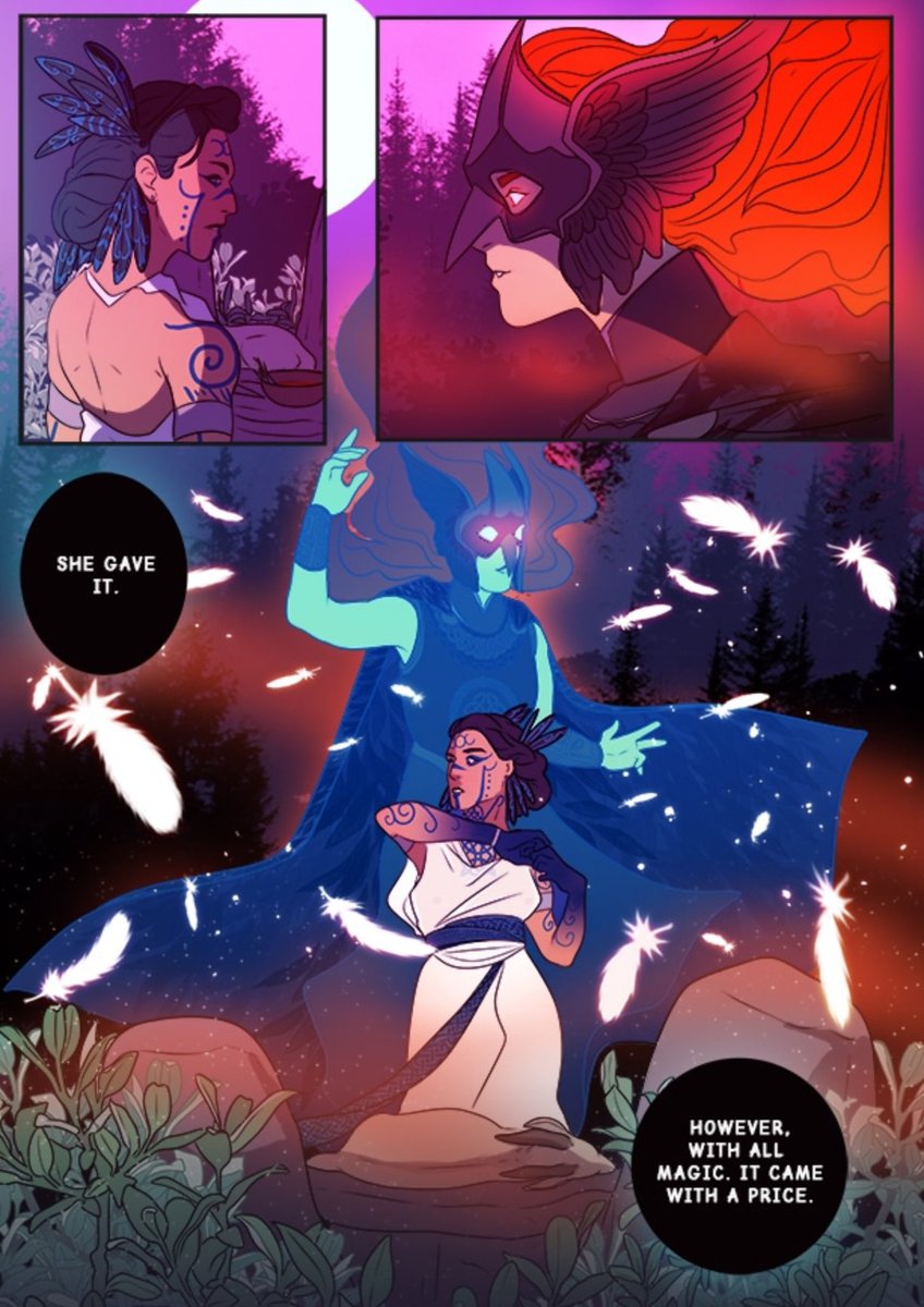 We're on a roll here when it comes to mystery. Something's afoot in  @inkforwords 's comic: The Wolf and the Witch. Another beautifully drawn, historical comic - Bountiful with mythos and magic! Read here:  https://tapas.io/series/TheWolfandWitch