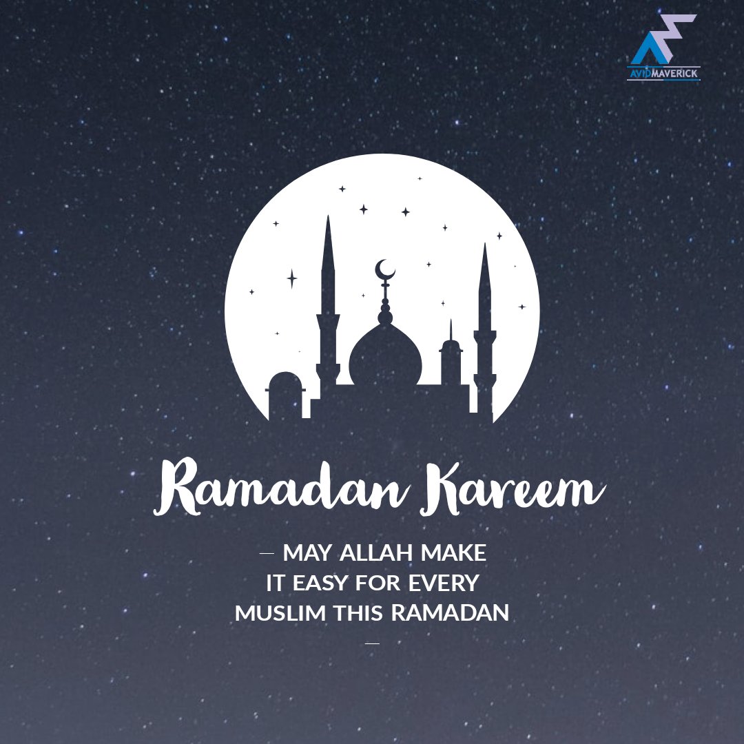 avidmaverick's tweet photo. Ramadan Kareem to all Muslims around the world. May Allah make this Ramadan easy for you. #RamadanMubarak #Ramadan #Ramadhan https://t.co/KwS7cLycEL