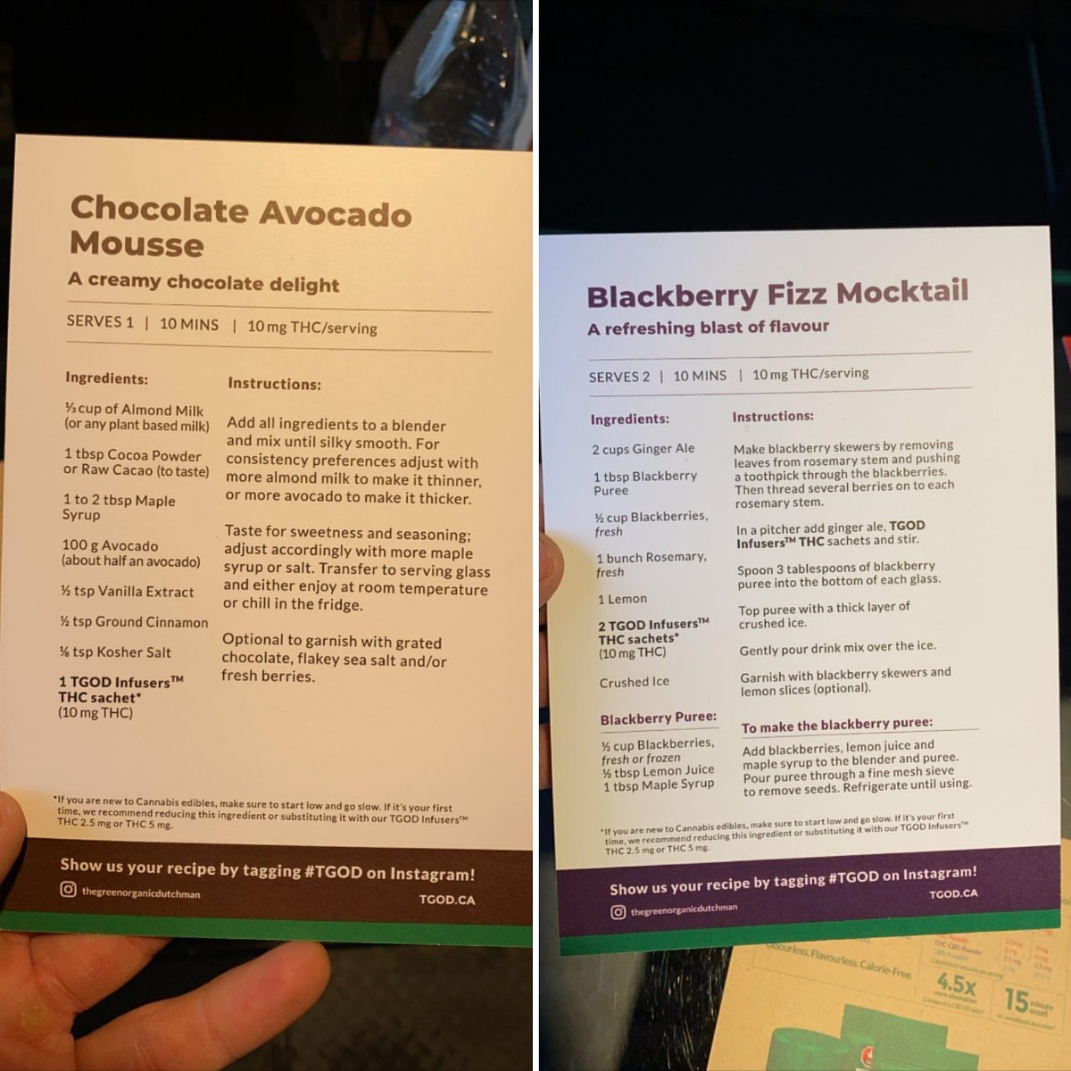 SummitCanCo's tweet photo. TGOD is the first LP to market with a dissolvable Thc drink powder. Here are a couple drink recipes that sound delicious.
#CannabisCocktails #MakeItAGreatWeekend #CannaDrinks #MyKindOfCocktail #ShakenNotStirred
#DeliciousAndFun
#ChocolateAvocadoMousse
#BlackberryFizzMocktail https://t.co/9JDG1FKqCj
