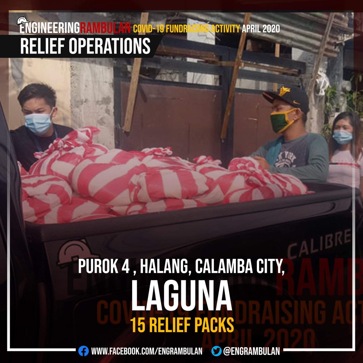 ENGRambulan's tweet photo. RELIEF OPERATION UPDATES:
3/4 
Ang sarap sa feeling ng makatulong ka, sa kabila ng ating dinaranas ngayon.

KUDOS ENGINEERS!

#EngineetingRambulan
#EngineeringBayanihan
#MillionThanksEngineering
#RambulanUpdates https://t.co/K0zZoIwjkj