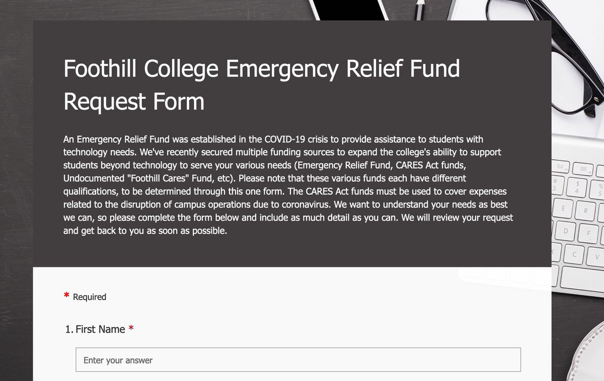 Am in awe of our faculty, staff, and administrators and their hard work to support ALL students.  Was moved by these words to Foothill students here to encourage them to fill out the Emergency Relief Fund Request Form. 

Foothill❤️Cares! foothill.edu/virtualcampus/ <a href="/fhda_foundation/">FHDA Foundation</a>