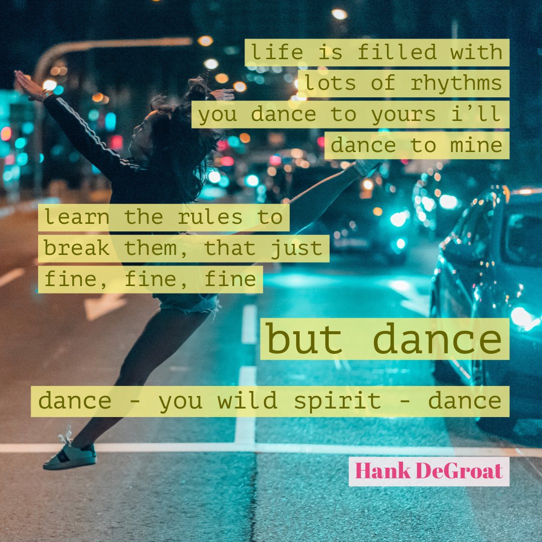 HankDeGroat's tweet photo. dance - you wild spirit - dance https://t.co/X85rv7vrha