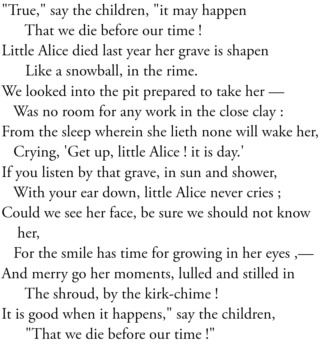 Twitter 上的 Christian Lehmann："Elizabeth Barrett Browning's poem, "The the Children" opens with a then translated bit of the #Medea. It also contains this haunting couplet. It is good when