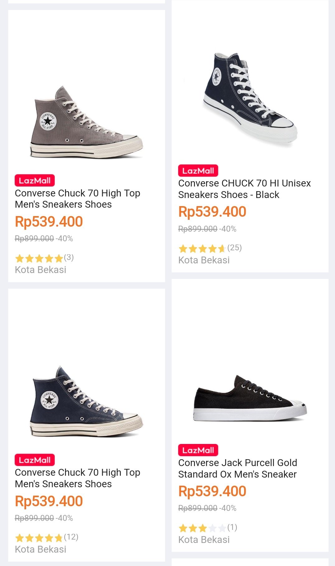 Racun Belanja Info Diskon Promo Cashback on X Converse masih diskon nih di Planet Sport di Lazada Pilihan size juga masih banyak Brand lain di Planet Sport juga banyak yang