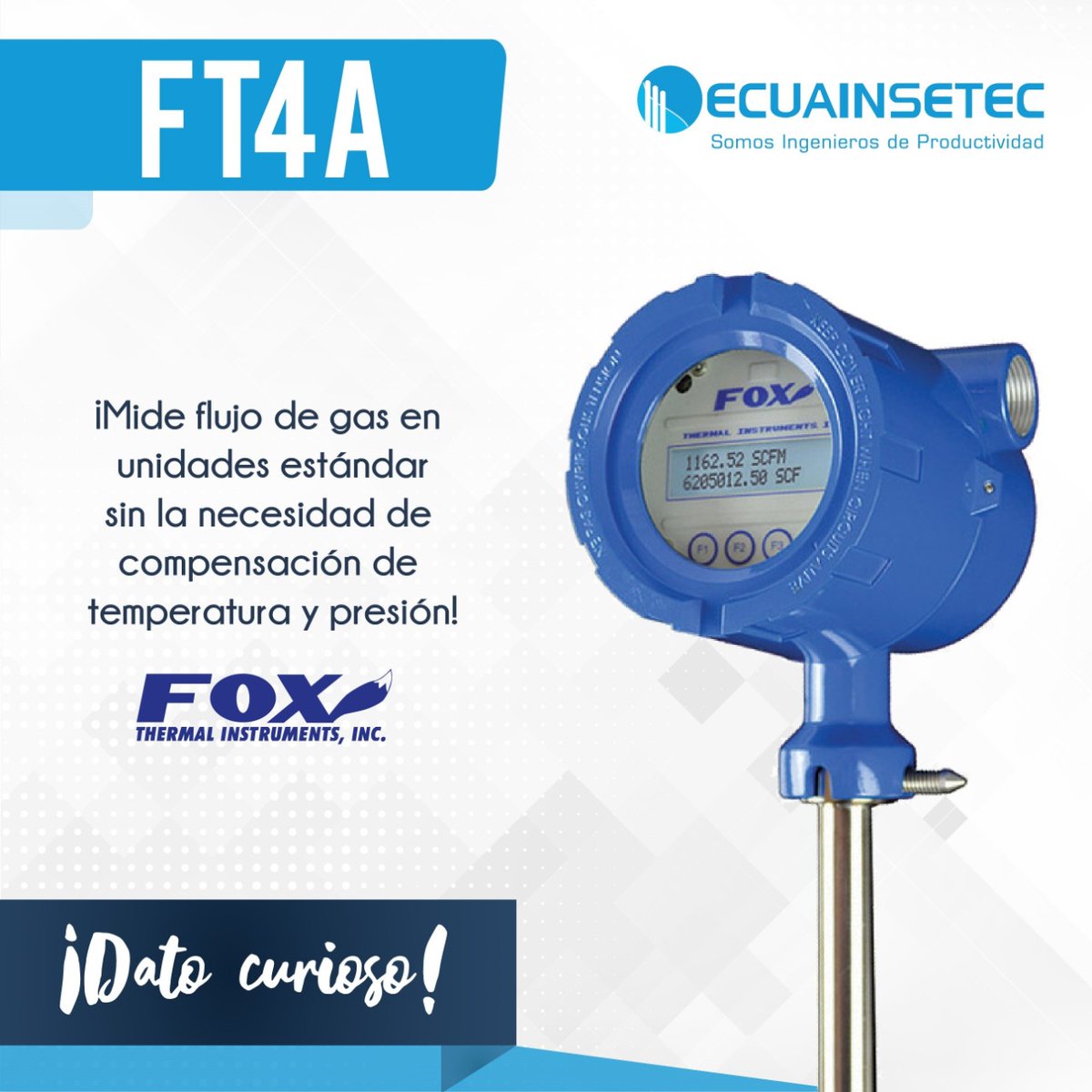 ecuainsetec25's tweet image. Te traemos un dato curioso del #FT4A de #FoxThermal