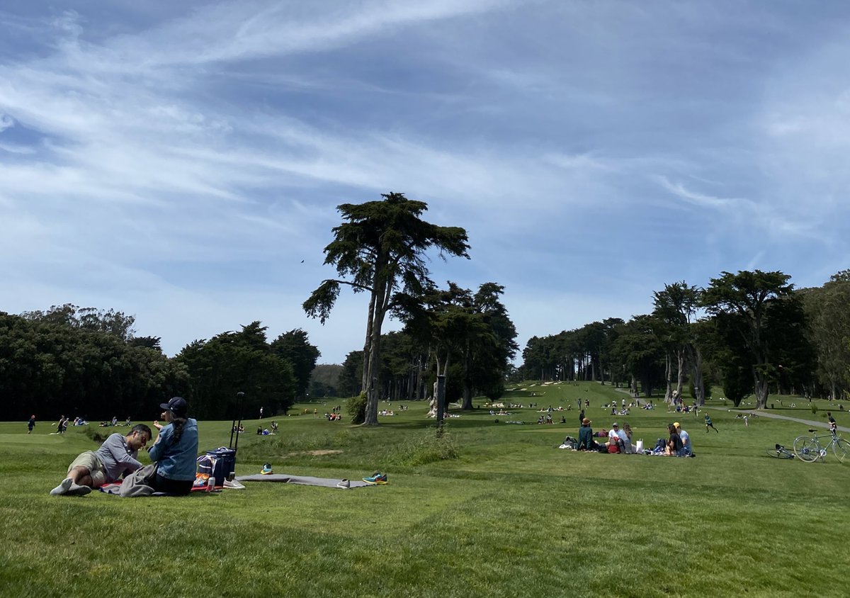 SF closed the 9(!) golf courses in the City & turned them into parks for social distance recreation. Lovely! Genuinely angry this slice of city is inaccessible to normal people!The revolution begins when the underclass seizes the means of uh, :checks notes: ...recreation.