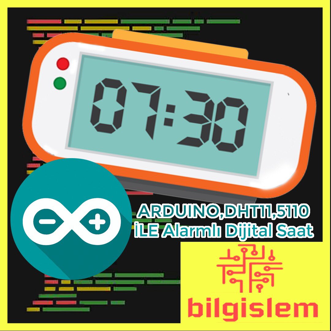 Arduino ile elinde ki ekranda bir saat yapmak istiyorsan bu sayfaya bir göz atmalısın. Link bio da
Geleceğe bilgi ile.
#arduino #arduinoproject #arduinoprojects #saat #dijitalsaat 
#ekran #tftekran #dc #dcmotor #yazılım #soft #software #softwareengineer #mühendis #gençmühendisler