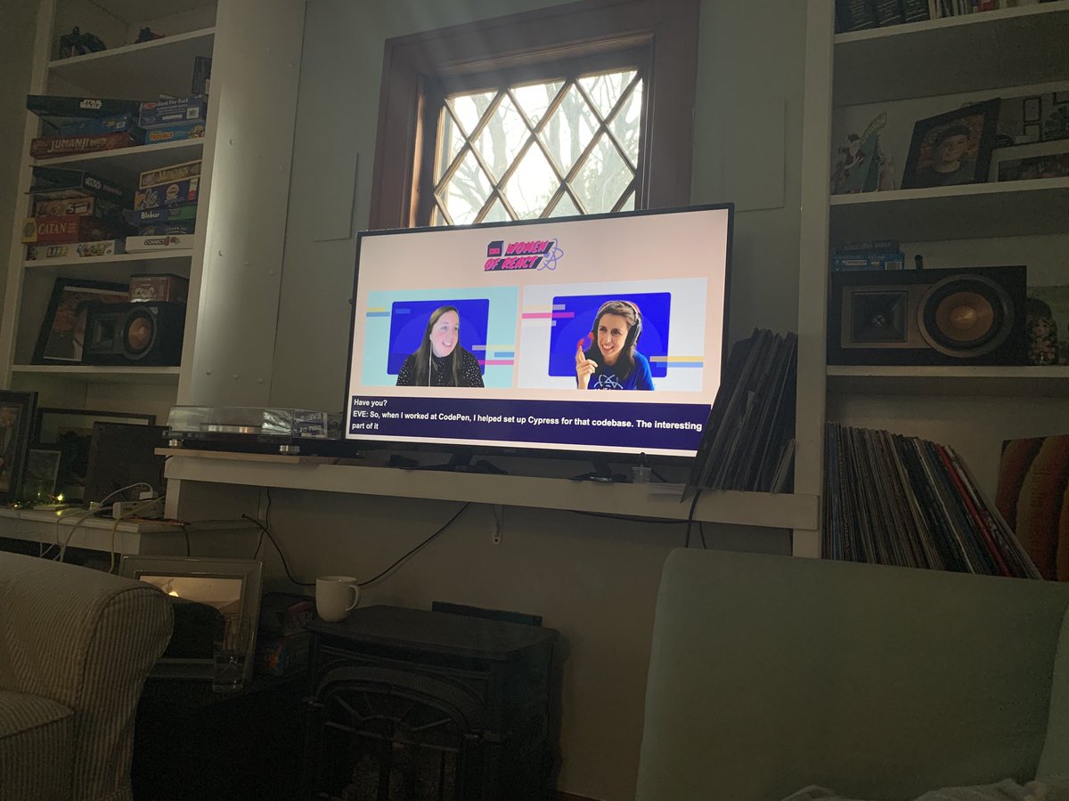 louhayes3's tweet image. Nice Saturday afternoon learning #reactJS from the sofa #TDD #reacttestinglibrary #Cypress_io #reactHooks @eveporcello @cassidoo and slides from this TDD session are at github.com/eveporcello/wo… #WomenWhoCode