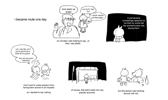 i sporadically write short little vignettes sometimes so heres one in comic form 