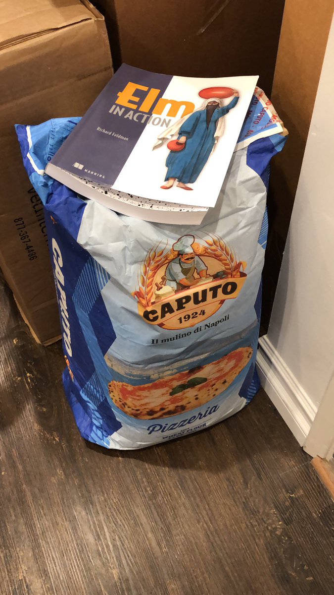 kpertsev's tweet photo. yo, it’s been a while and look, Fedex bearing gifts. now i have food for the body and for the soul. @rtfeldman #elminaction #pizza https://t.co/LvgvpxvAq1